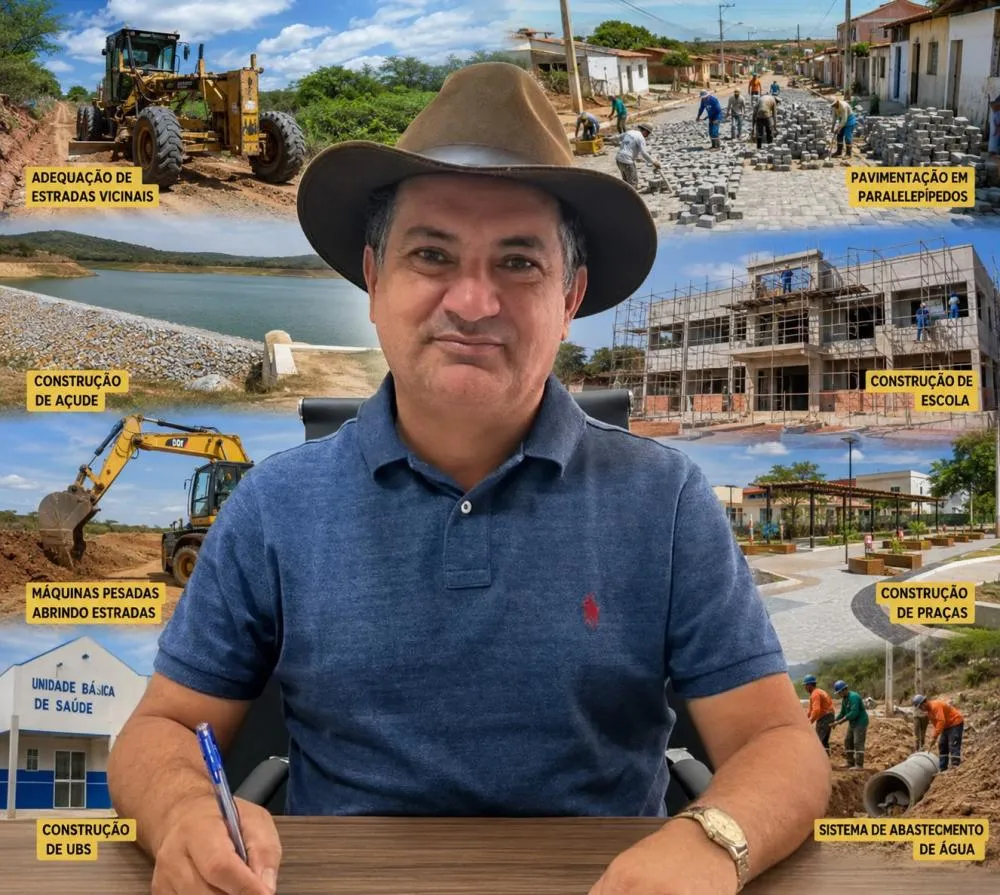 Luiz Claudino empenha quase R$ 5,4 milhões para obras em São João do Rio do Peixe em apenas sete meses