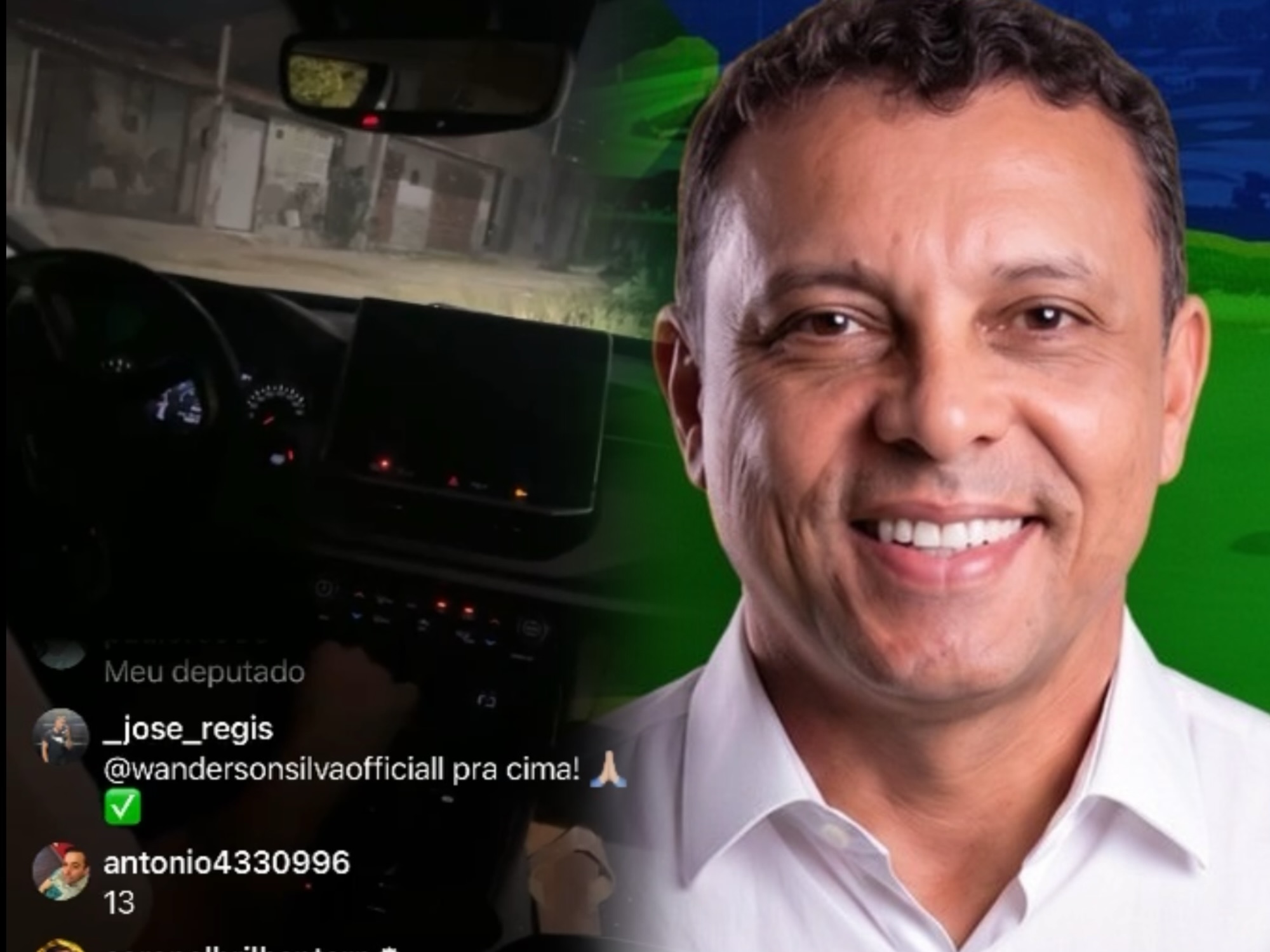 [VÍDEO] Candidato a deputado federal Coronel Brilhante sofre atentado a tiros durante live em comunidade no RN