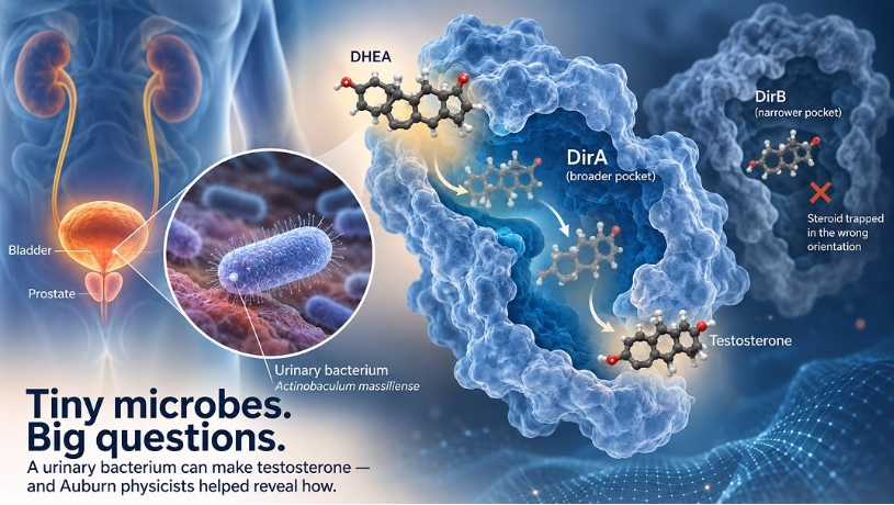 Descoberta bactéria na urina que produz testosterona