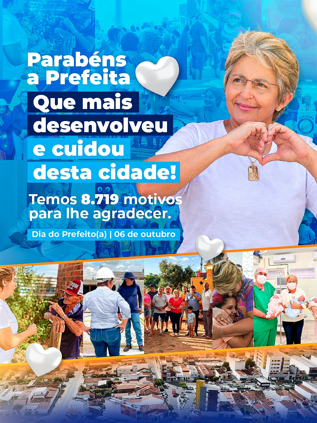 Dia do prefeito: Leninha Romão  transforma Uiraúna com obras, trabalho e liderança política