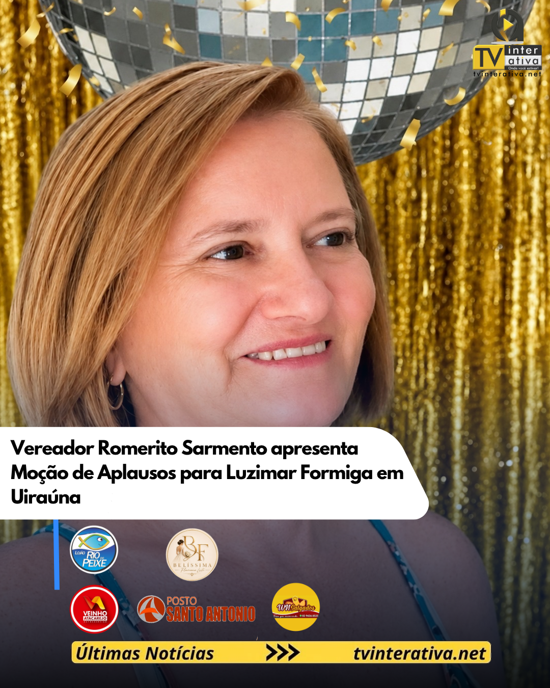 Vereador Romerito Sarmento apresenta Moção de Aplausos para Luzimar Formiga em Uiraúna