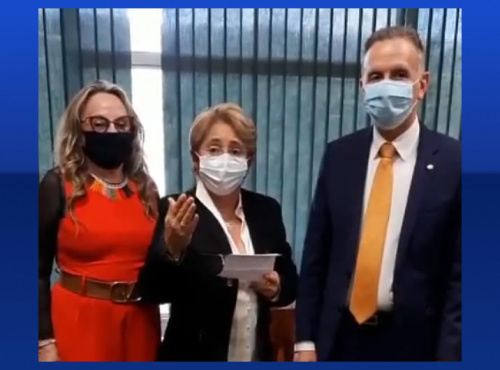 Em Brasília: Leninha tem encontro com o deputado Aguinaldo Ribeiro