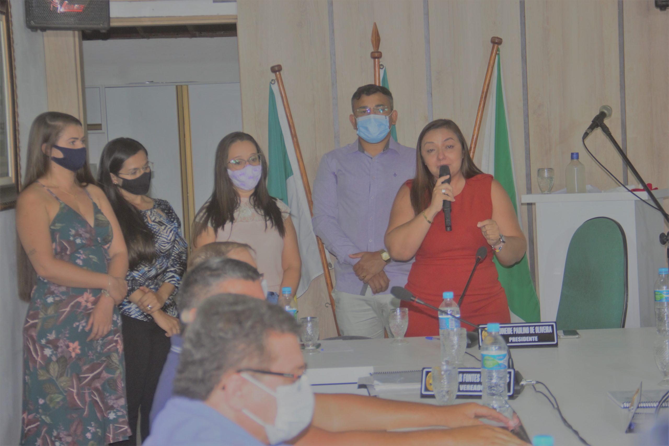 Neidinha Paulino se despede do mandato e da presidência da Câmara comandando a ultima sessão em José da Penha/RN