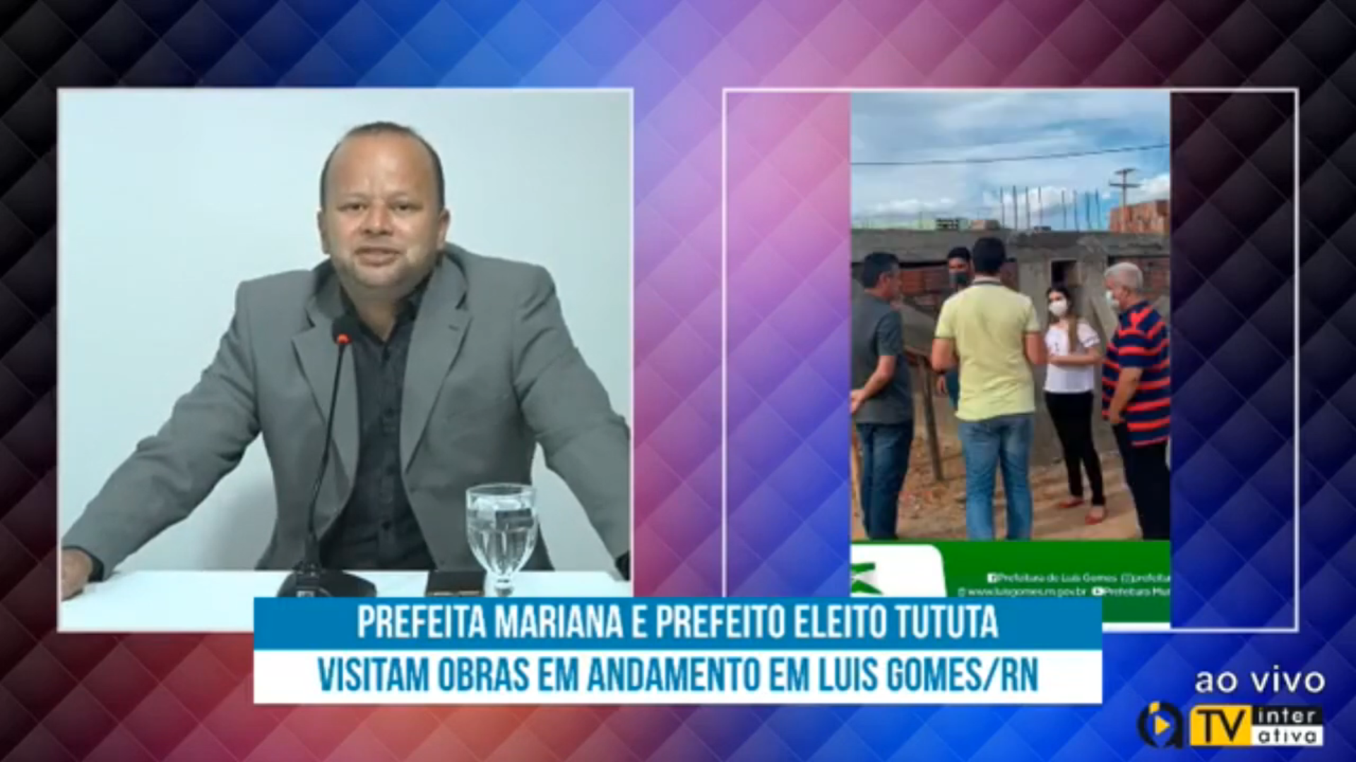 Prefeita Mariana e prefeito eleito Tututa visitam obras em andamento em Luís Gomes/RN. Veja vídeo