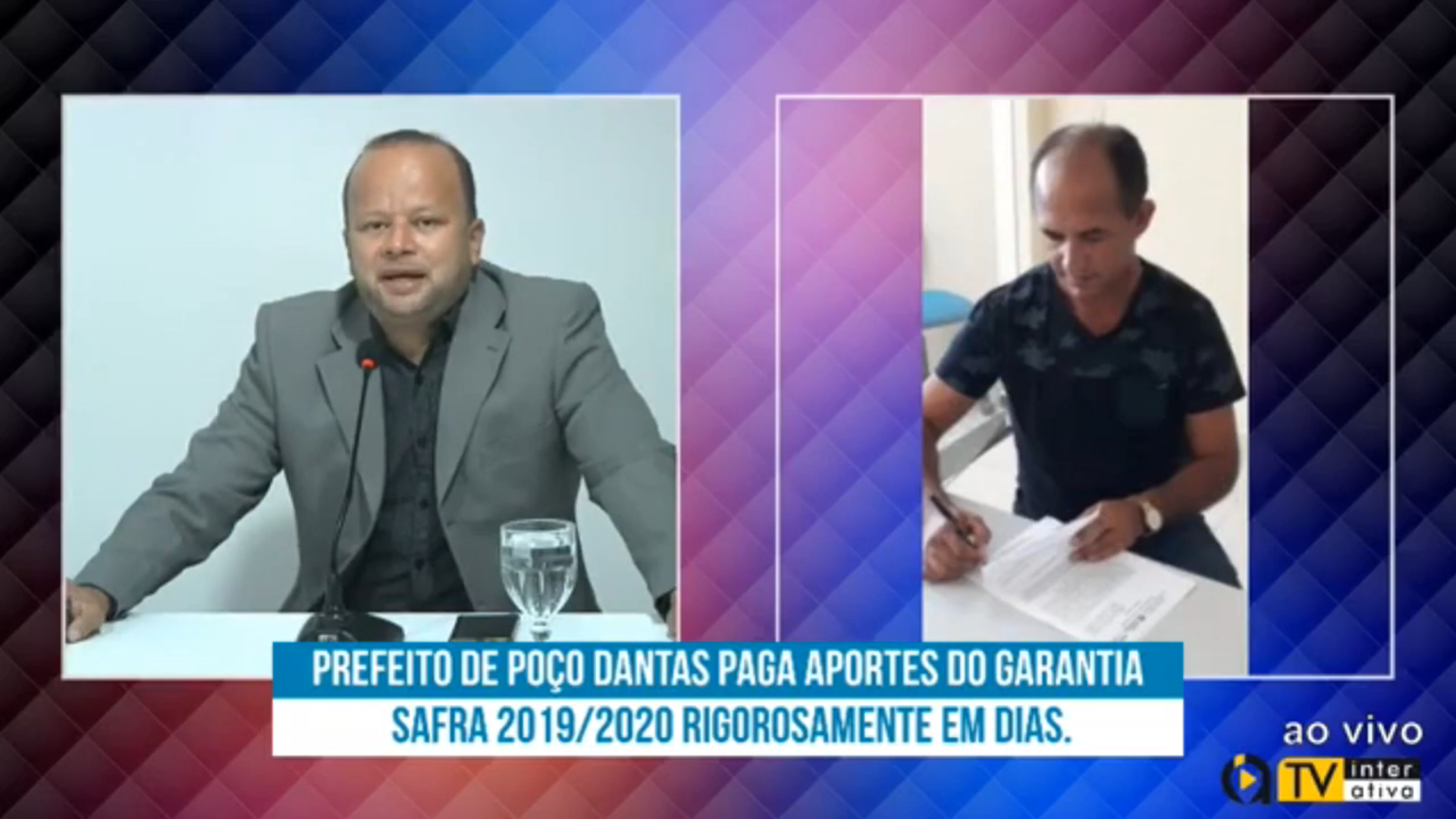 PREFEITO DE POÇO DANTAS PAGA APORTES DO GARANTIA SAFRA 2019/2020 RIGOROSAMENTE EM DIAS. VEJA VÍDEO