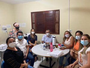 Prefeito Itamar Moreira e secretária de Assistência Social Ruth Medeiros visitam a instituição de acolhimento Casa Lar