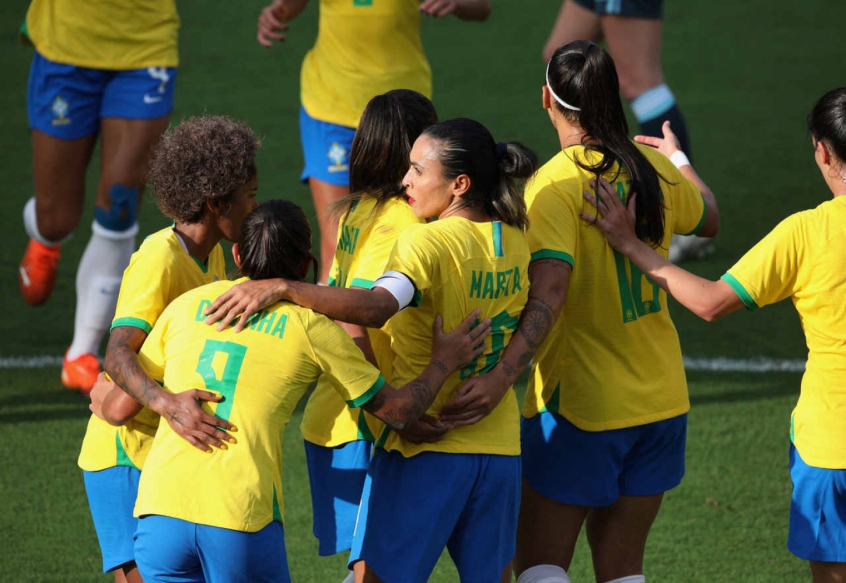 Seleção Brasileira feminina dá show e goleia a Argentina pela SheBelieves Cup