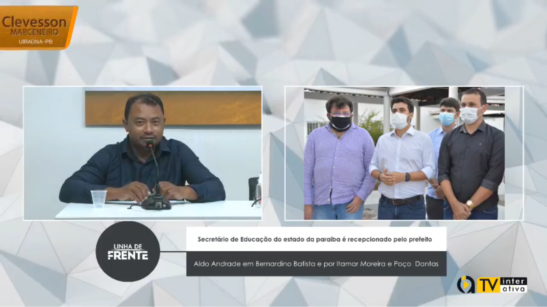 Secretário de Educação do estado da Paraíba é recepcionado pelos prefeitos Aldo Andrade em Bernardino Batista e por Itamar Moreira e Poço  Dantas – VEJA VÍDEO