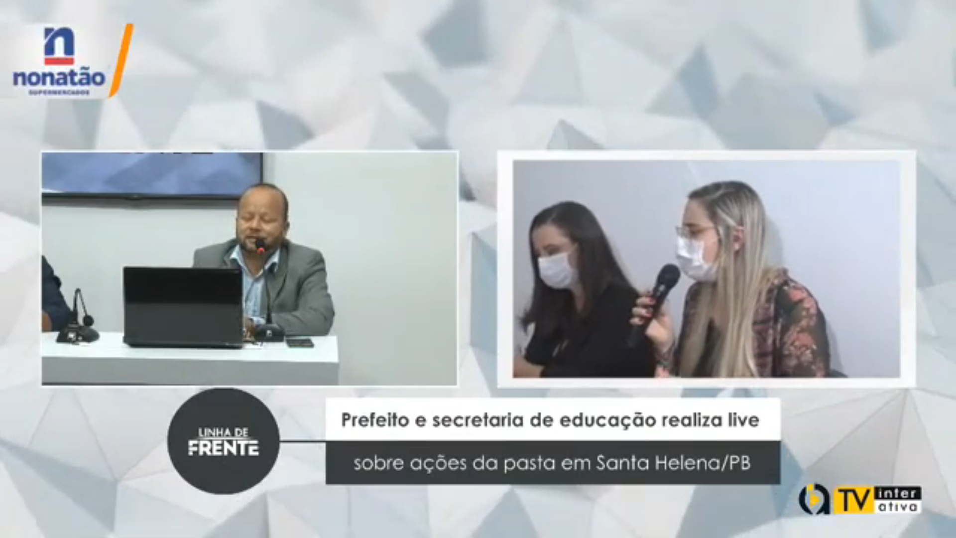Prefeito e secretaria de educação realiza live sobre ações da pasta em Santa Helena/PB – VEJA VÍDEO