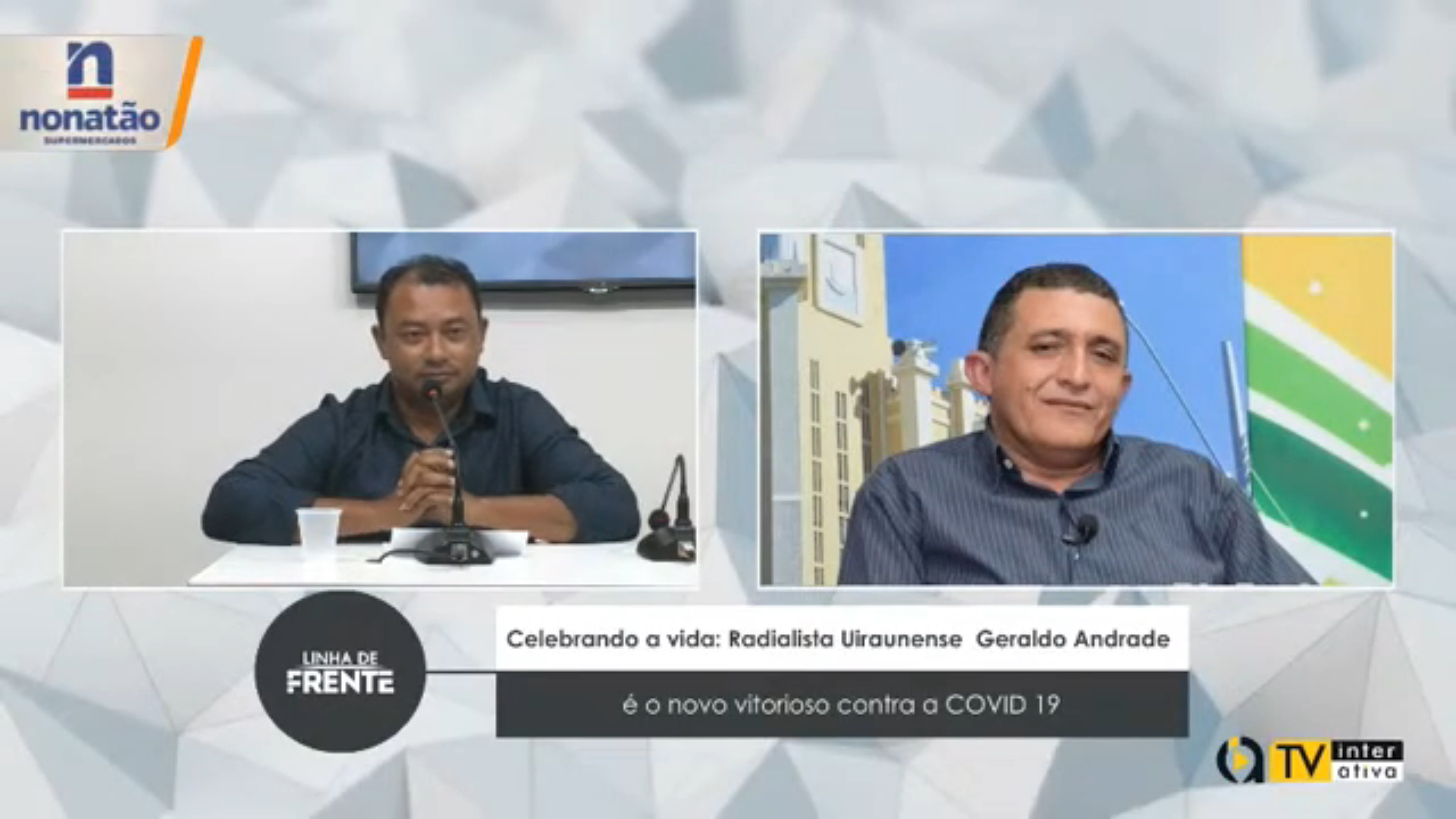 Celebrando a vida: Radialista Uiraunense  Geraldo Andrade é o novo vitorioso contra a COVID 19  – VEJA VÍDEO