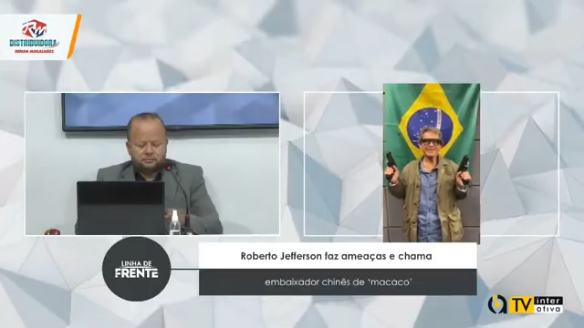VEJA VÍDEO: Roberto Jefferson faz ameaças e chama embaixador chinês de ‘macaco’