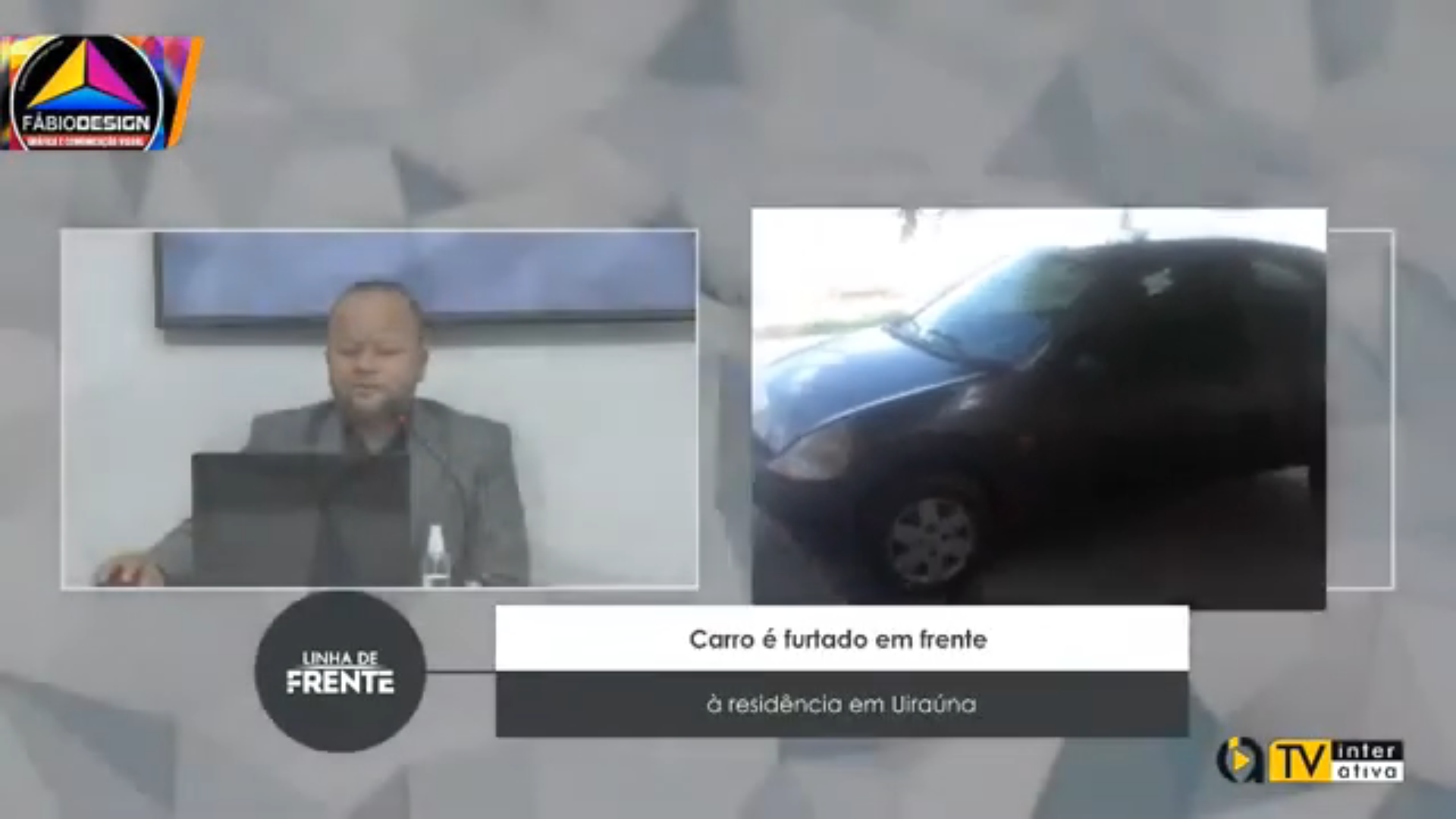 VEJA VÍDEO: Carro é furtado em frente à residência em Uiraúna