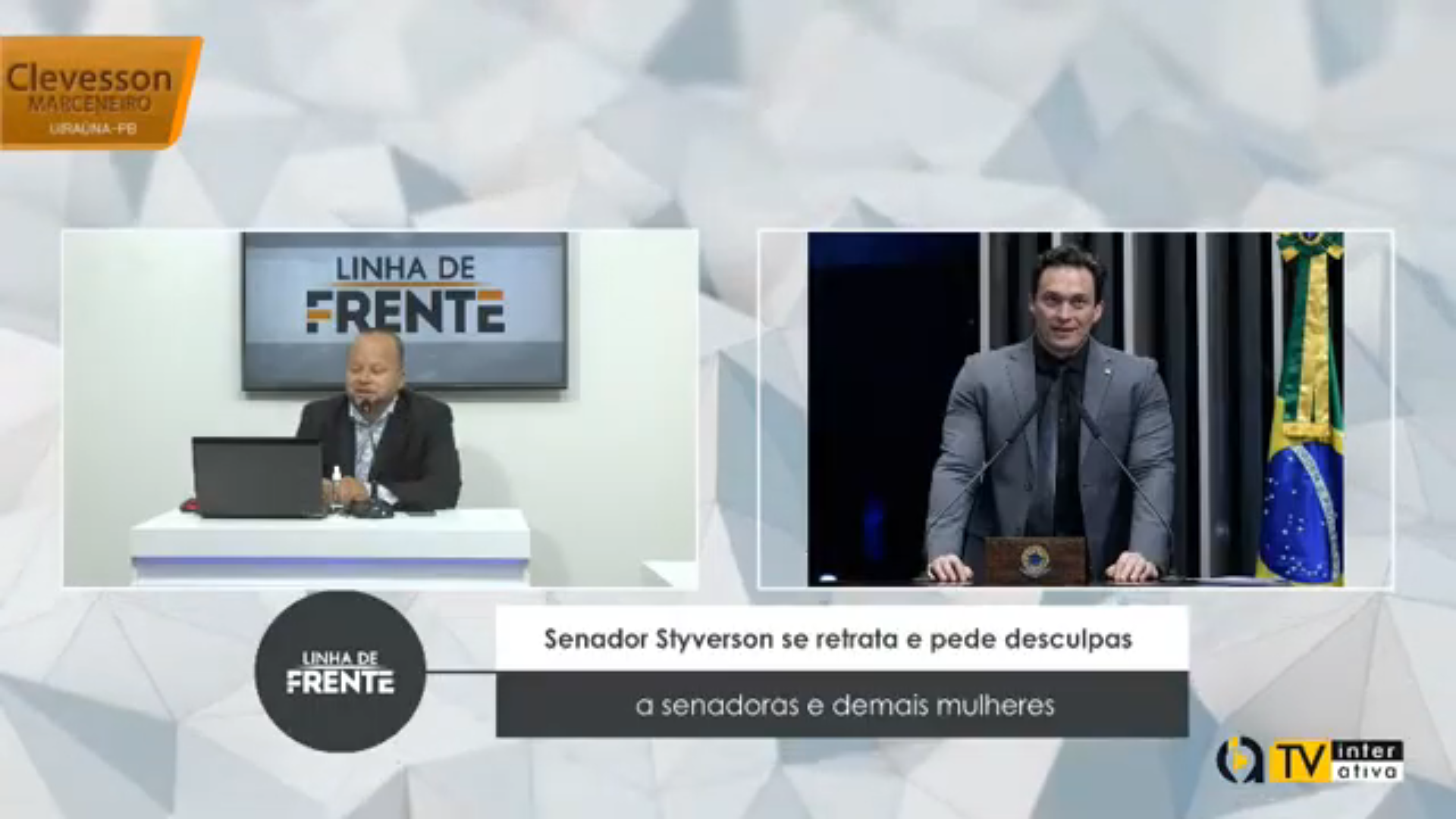 VEJA VÍDEO: Senador Styverson se retrata e pede desculpas a senadoras e demais mulheres