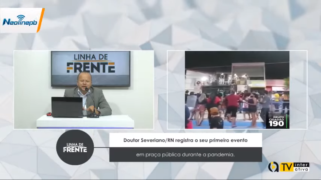 VEJA VÍDEO: Doutor Severiano/RN registra o seu primeiro evento em praça pública durante a pandemia.