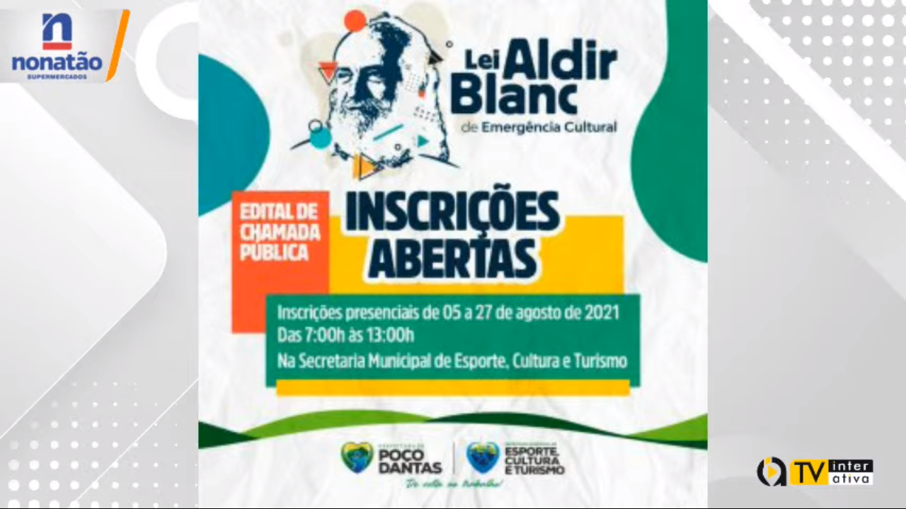 VEJA VÍDEO: Prefeitura de Poço Dantas abre inscrições para edital de incentivo à cultura da Lei Aldair Blanc