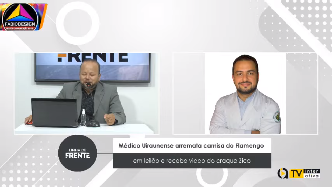 VEJA VÍDEO: Médico Uiraunense arremata camisa do Flamengo em leilão e recebe video do craque Zico