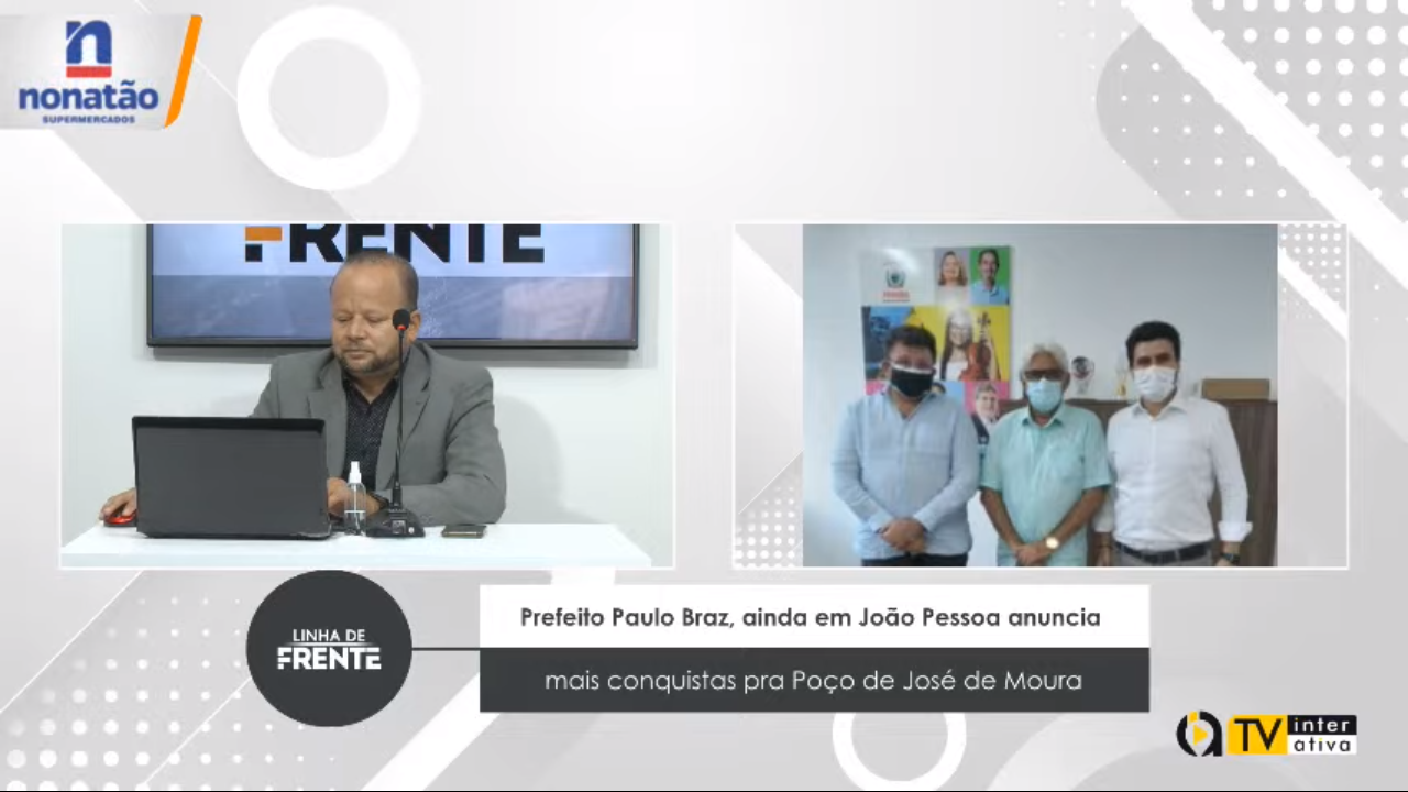 VEJA VÍDEO: Prefeito Paulo Braz, ainda em João Pessoa anuncia mais conquistas pra Poço de José de Moura