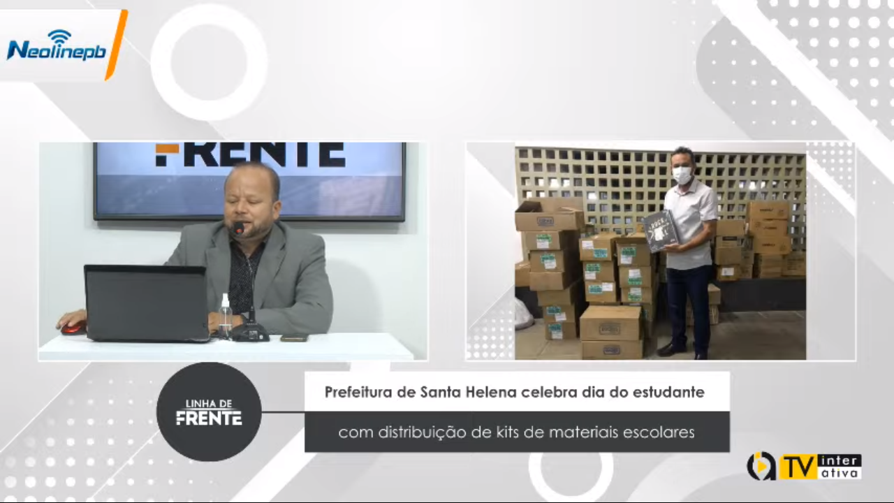 VEJA VÍDEO: Prefeitura de Santa Helena celebra dia do estudante com distribuição de kits de materiais escolares