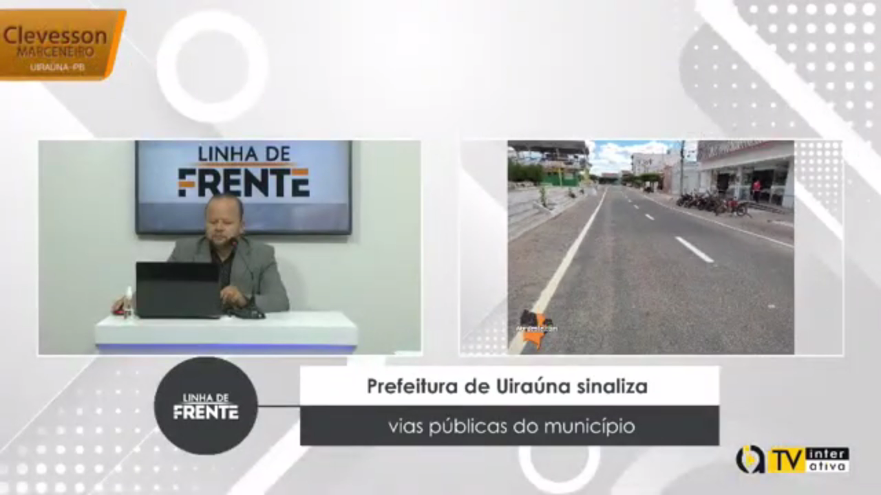 VEJA VÍDEO: Prefeitura de Uiraúna sinaliza vias públicas do município