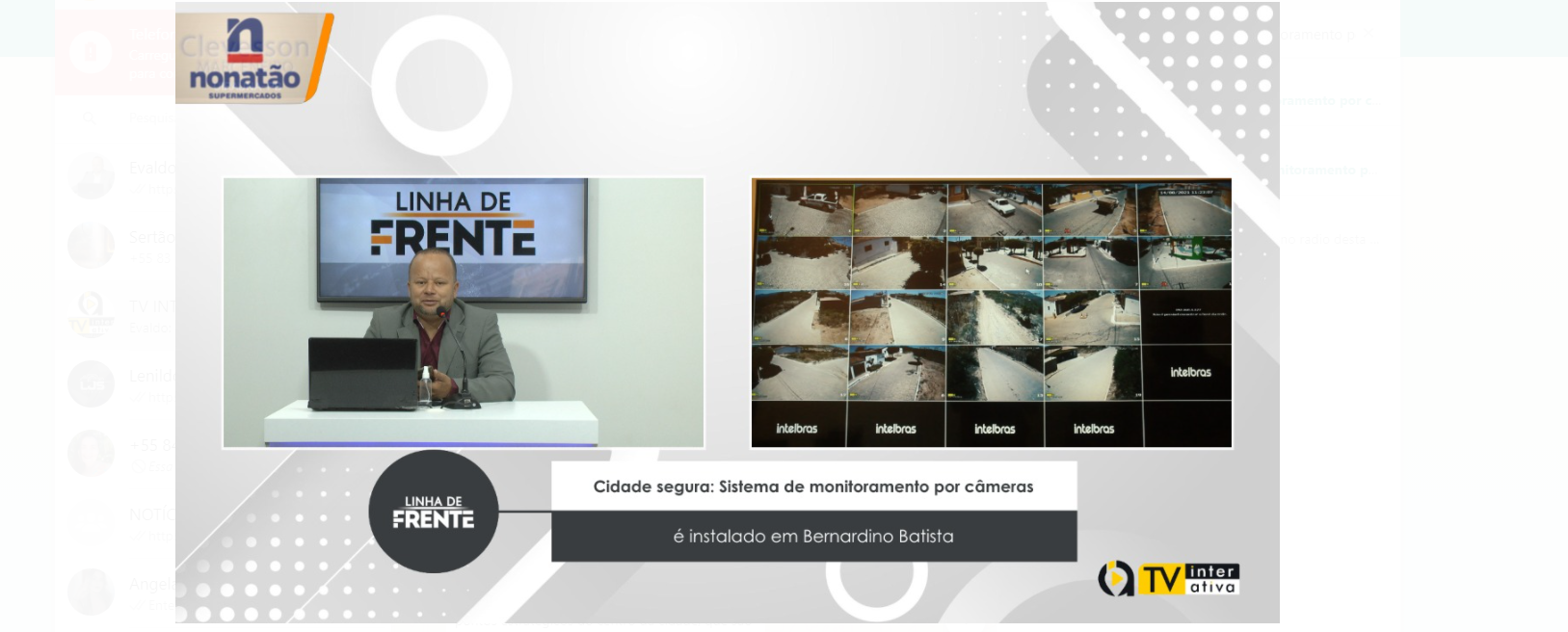 Cidade segura: Sistema de monitoramento por câmeras é instalado em Bernardino Batista – VEJA VÍDEO