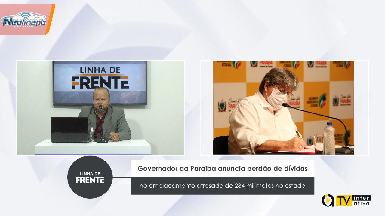 Governador da Paraiba anuncia perdão de dívidas no emplacamento atrasado de 284 mil motos no estado