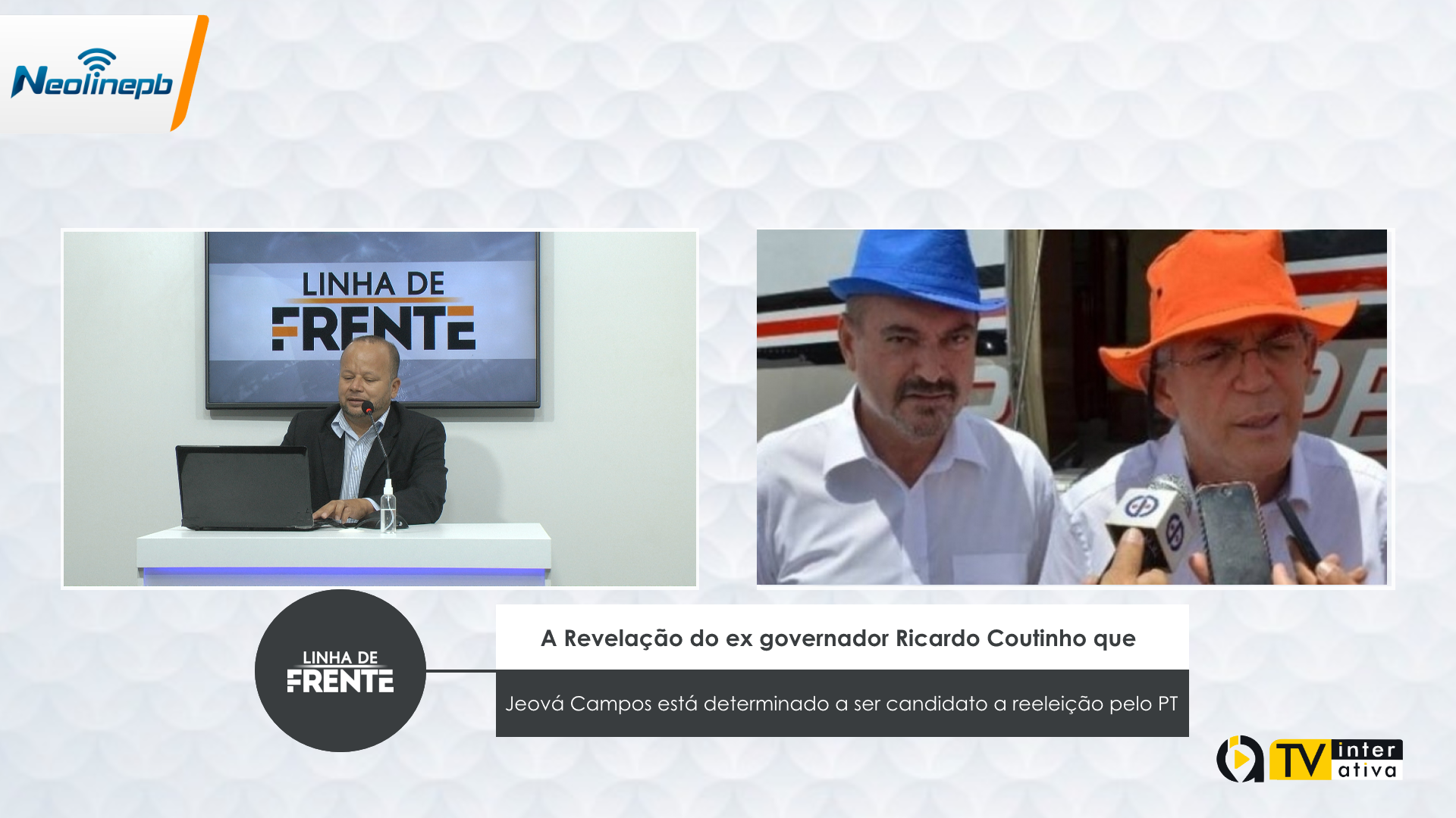 A Revelação do ex governador Ricardo Coutinho que Jeová Campos está determinado a ser candidato a reeleição pelo PT