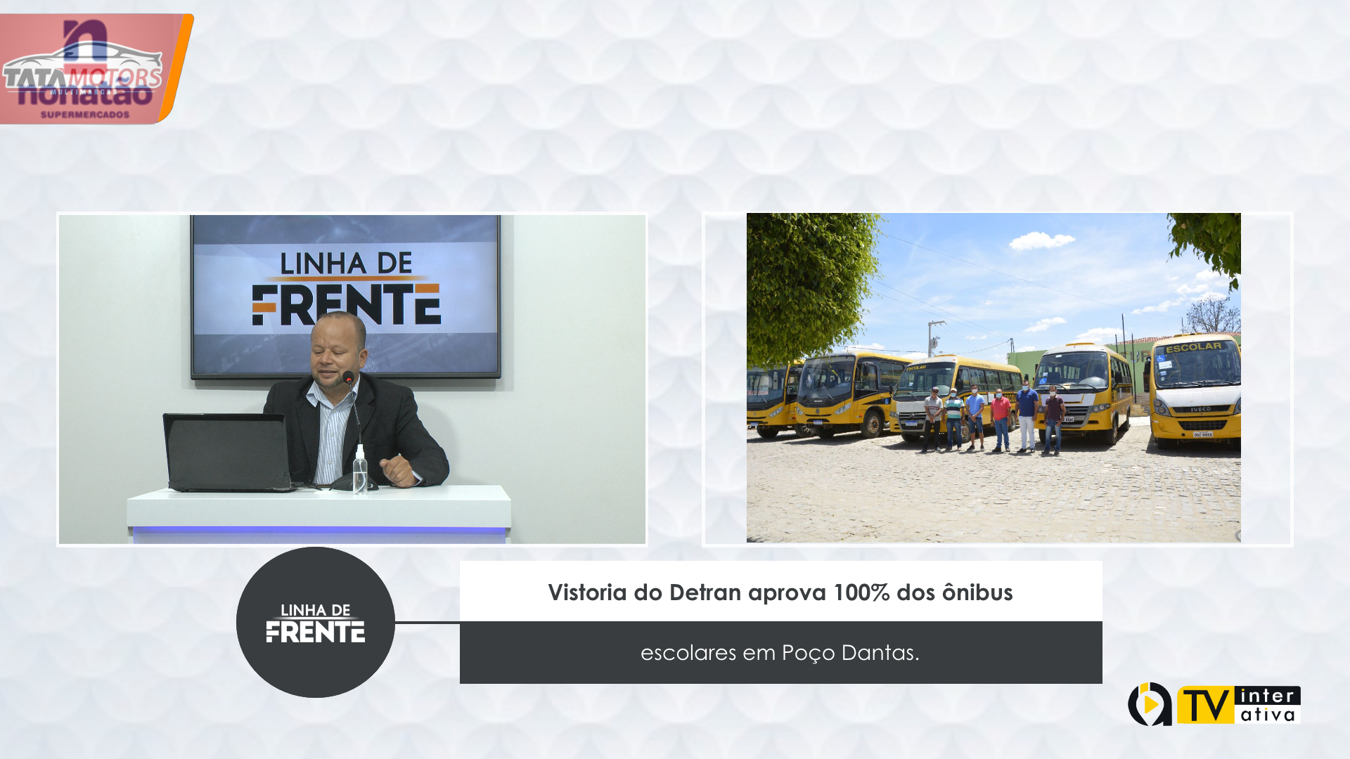 Vistoria do Detran aprova  100% dos ônibus escolares em poço Dantas.