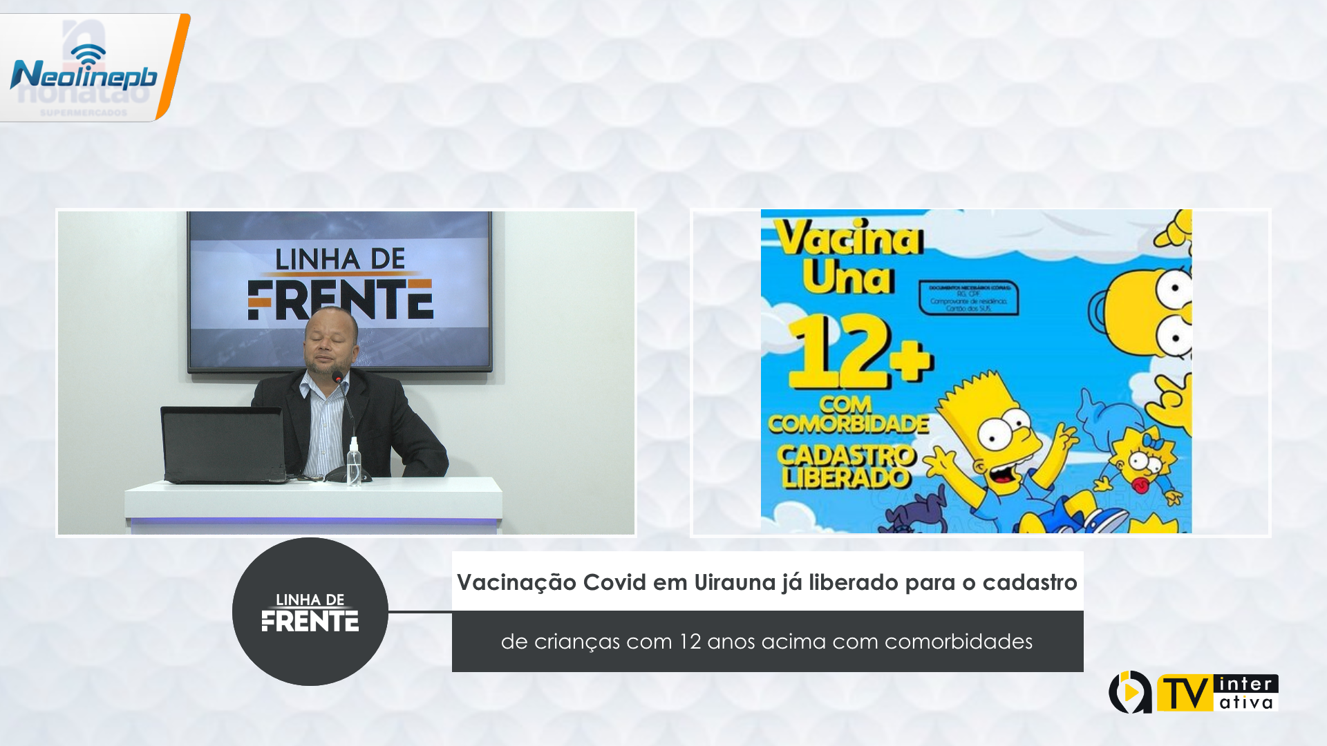 Vacinação Covid em Uirauna já liberado para o cadastro de crianças com 12 anos acima com comorbidades