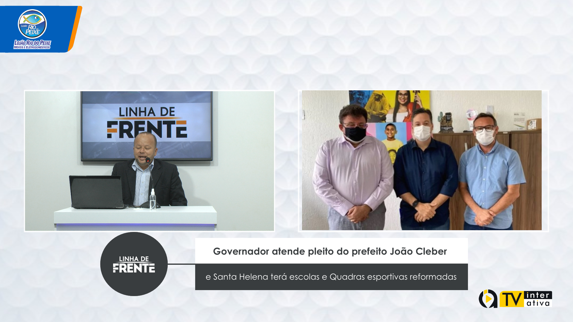 Governador atende pleito do prefeito João Cleber e Santa Helena terá escolas e Quadras esportivas reformadas.