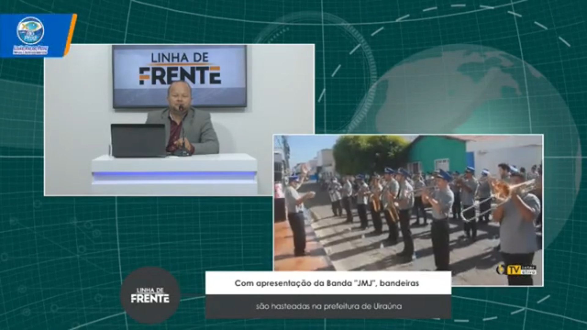 VEJA VÍDEO: Com apresentação da Banda “JMJ”, bandeiras são hasteadas na prefeitura de Uiraúna