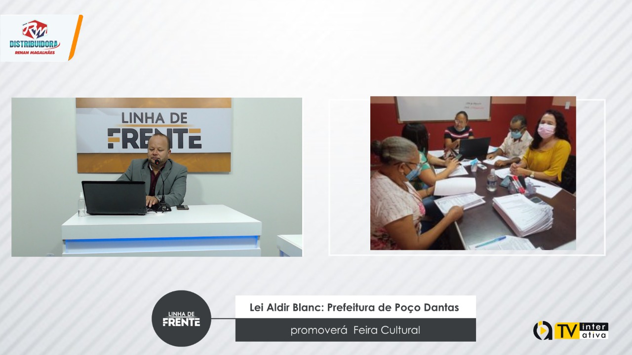 Lei Aldir Blanc: Prefeitura de Poço Dantas promoverá  Feira Cultural