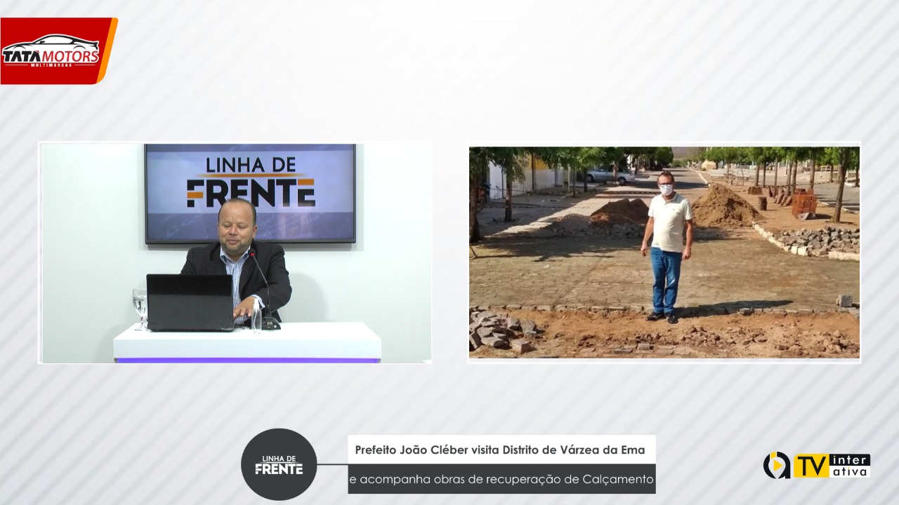 Prefeito João Cléber visita Distrito de Várzea da Ema e acompanha obras de recuperação de Calçamento