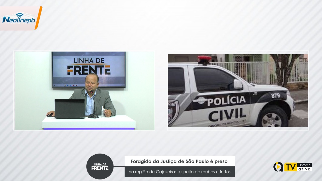 Foragido da Justiça de São Paulo é preso na região de Cajazeiras suspeito de roubos e furtos