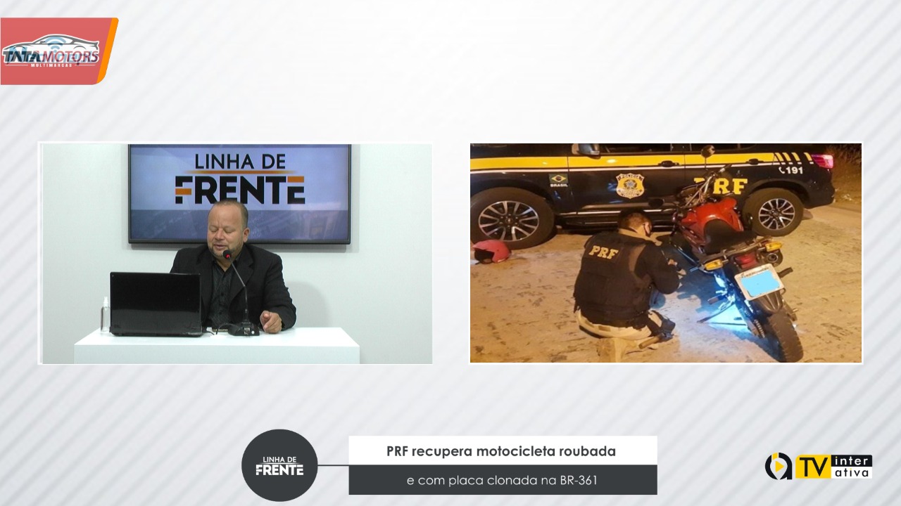 PRF recupera motocicleta roubada e com placa clonada na BR 361
