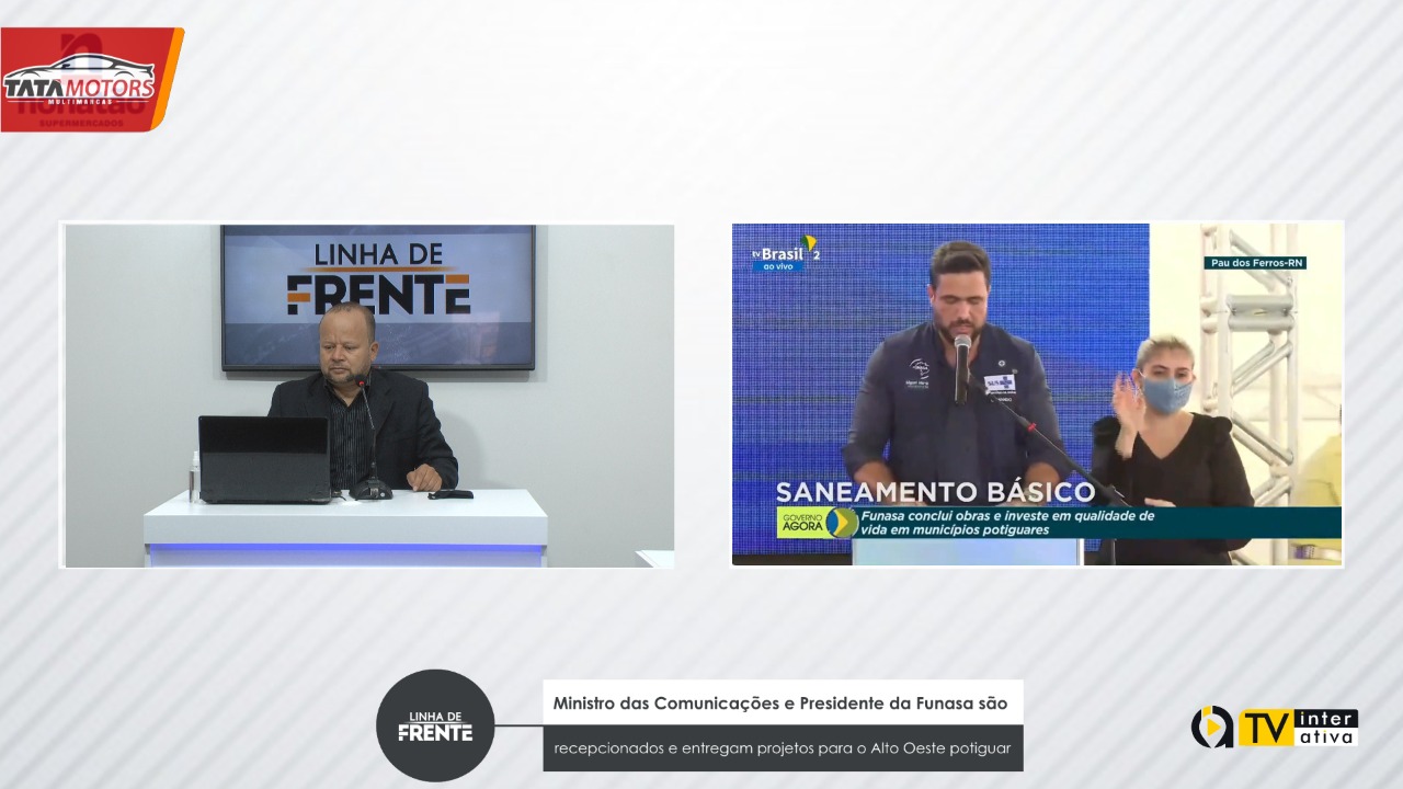 Ministro das Comunicações e Presidente da Funasa são recepcionados e entregam projetos para o Alto Oeste potiguar