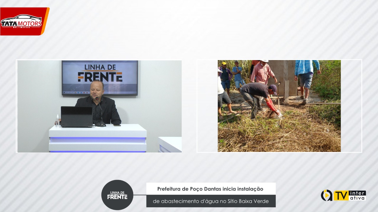 Prefeitura de Poço Dantas inicia instalação de abastecimento d’água no Sítio Baixa Verde