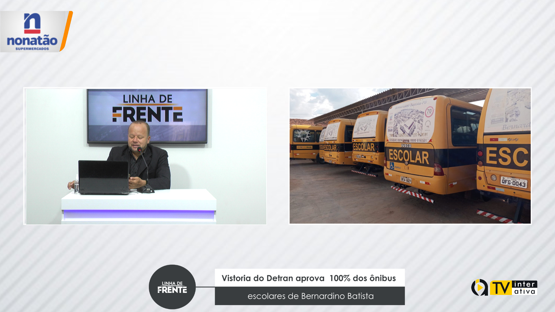 Vistoria do Detran aprova 100% dos ônibus escolares de Bernardino Batista