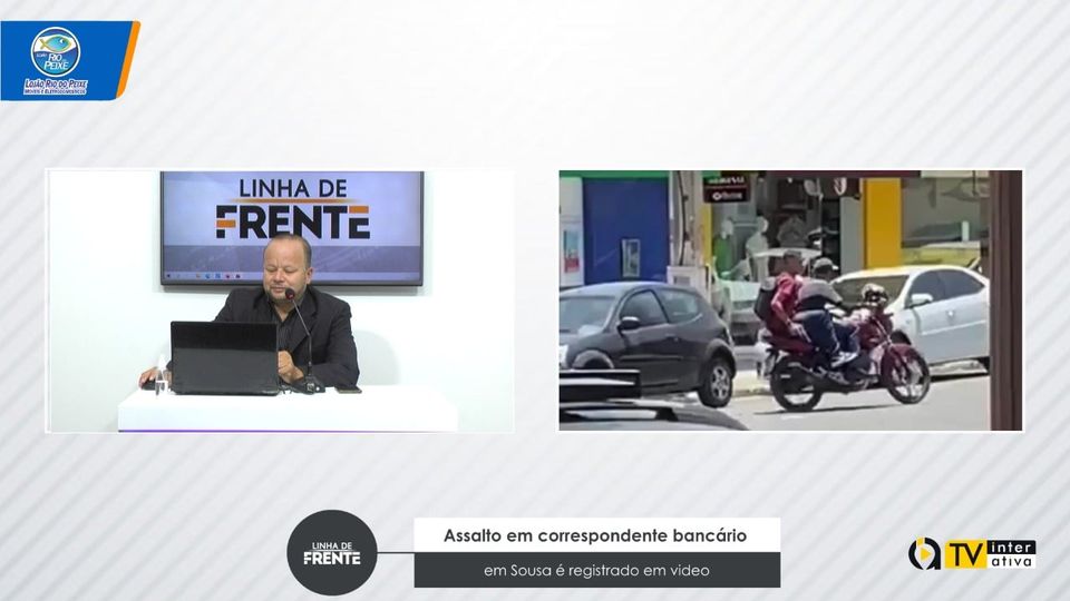 VEJA VÍDEO: Assalto em correspondente bancário em Sousa é registrado em vídeo