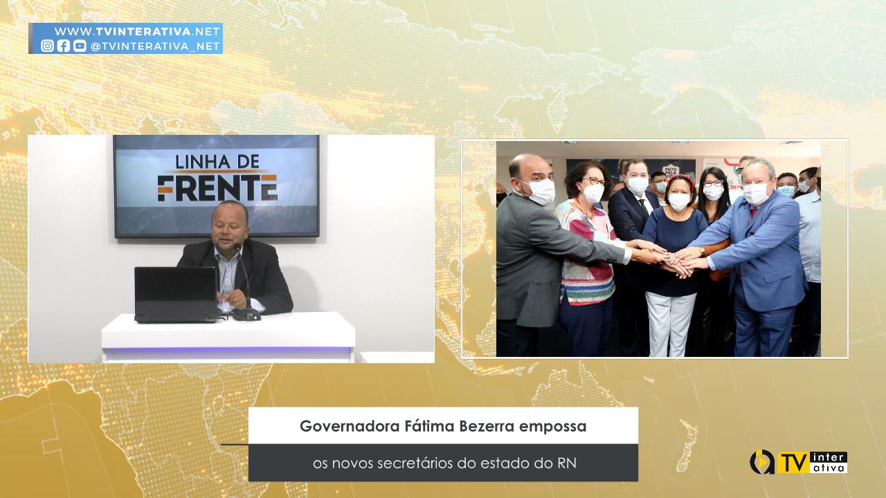 Governadora Fátima Bezerra empossa os novos secretários do estado do RN