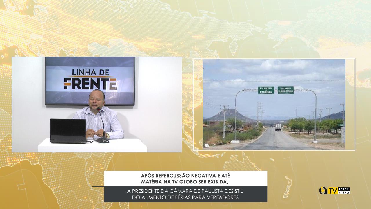 APÓS REPERCUSSÃO NEGATIVA E ATÉ MATÉRIA NA TV GLOBO SER EXIBIDA, A PRESIDENTE DA CÂMARA DE PAULISTA DESISTIU DO AUMENTO DE FÉRIAS PARA VEREADORES