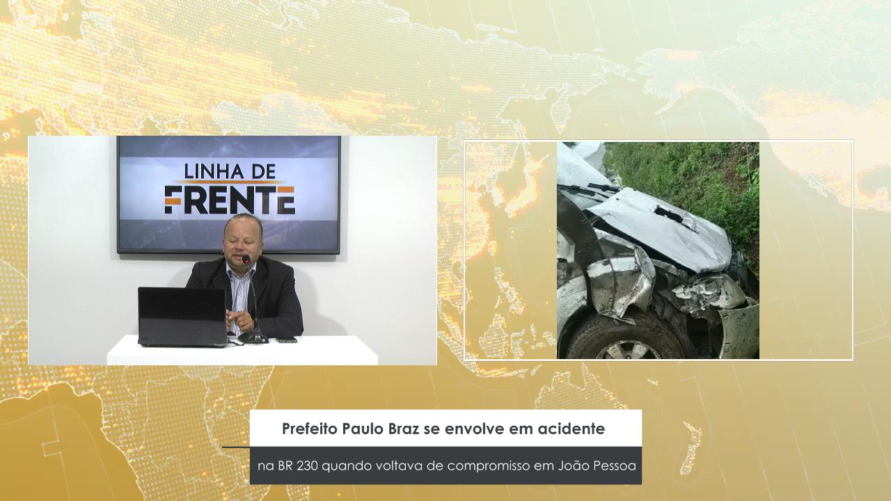 PREFEITO PAULO BRAZ SE ENVOLVE EM ACIDENTE NA BR 230 QUANDO VOLTAVA DE COMPROMISSO EM JOÃO PESSOA