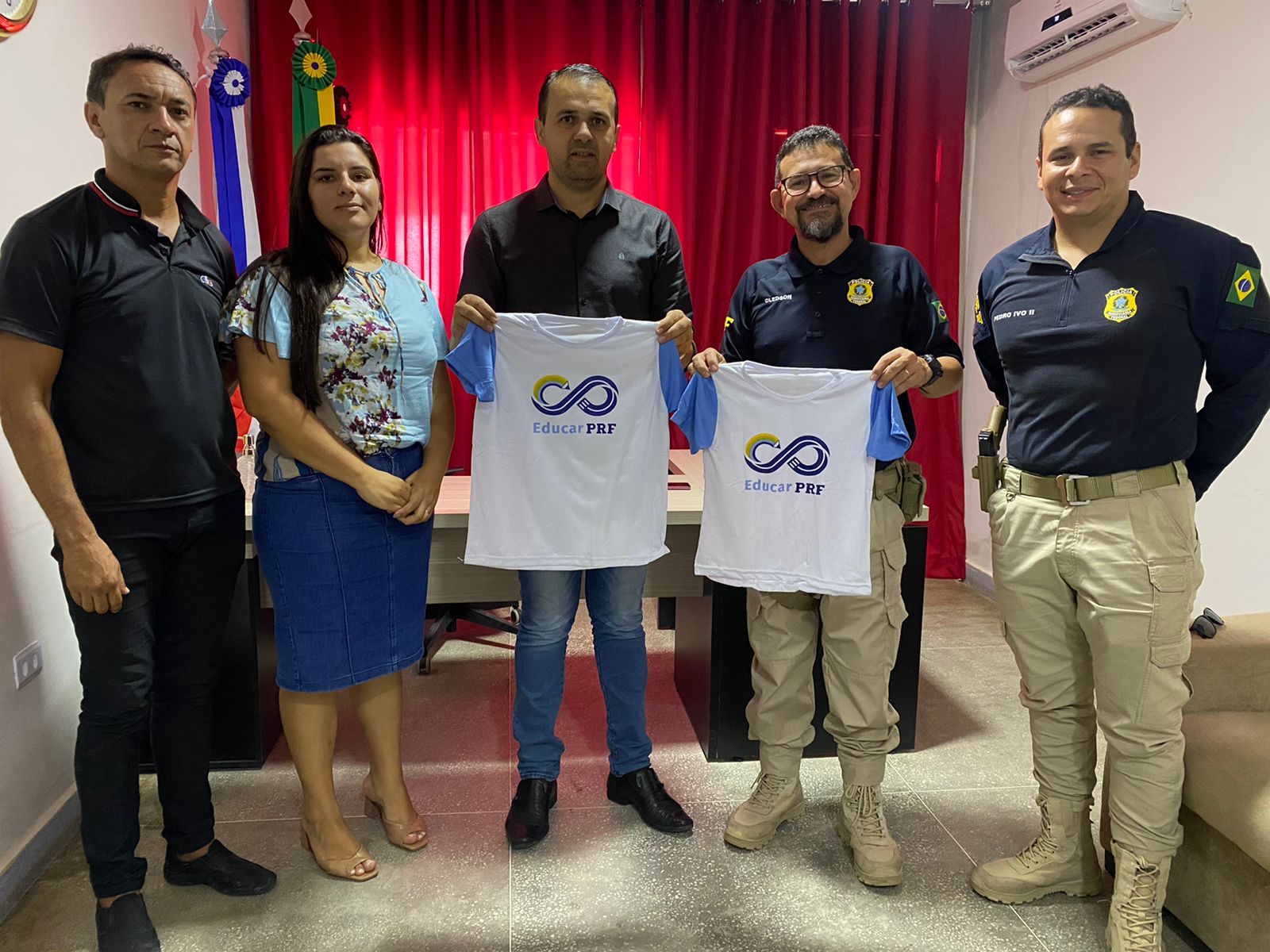 Prefeitura de Bernardino Batista firma parceria com o Projeto Educar PRF da Polícia Rodoviária Federal