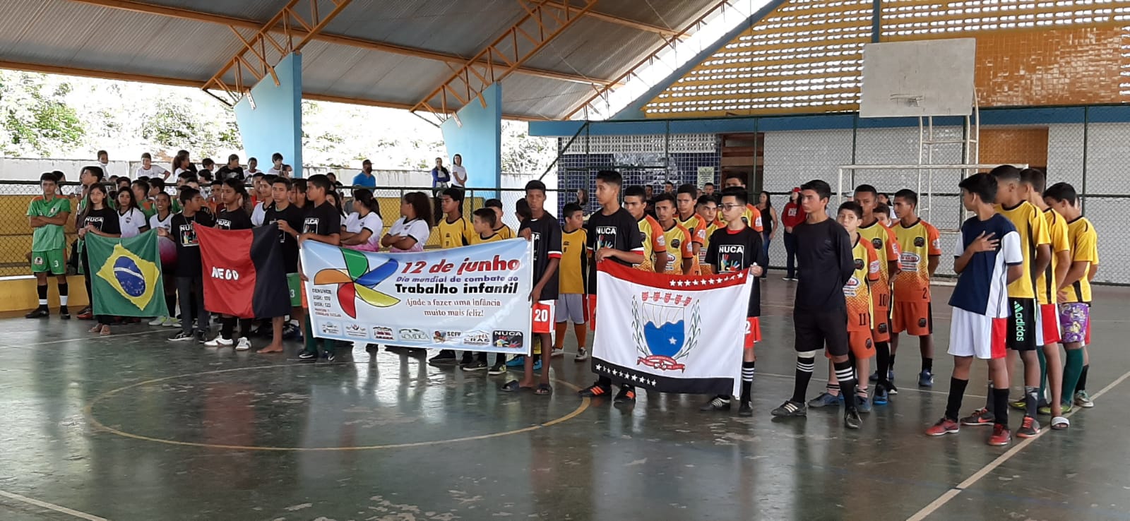 Prefeitura de Bernardino Batista realiza torneio de futsal em comemoração ao dia mundial de combate ao trabalho infantil