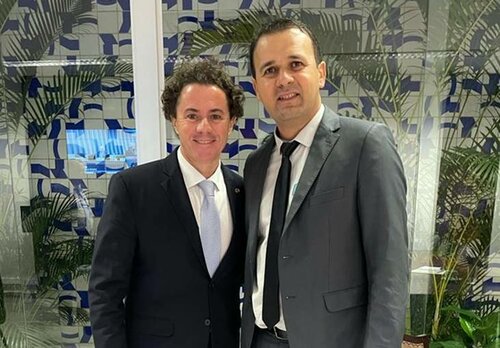 Prefeito Aldo Andrade reivindica obras e ações durante audiência com o senador Veneziano Vital