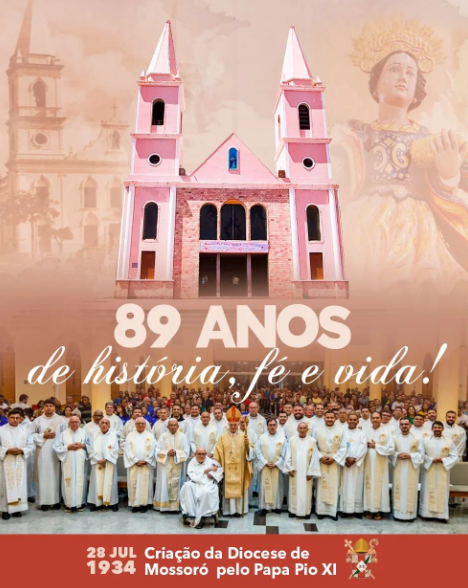 Diocese de Santa Luzia de Mossoró completa 89 anos