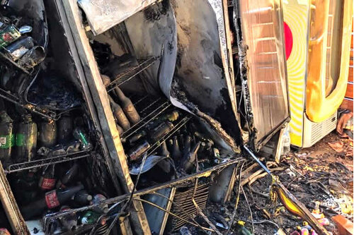 Restaurante fica destruído após incêndio em Sousa