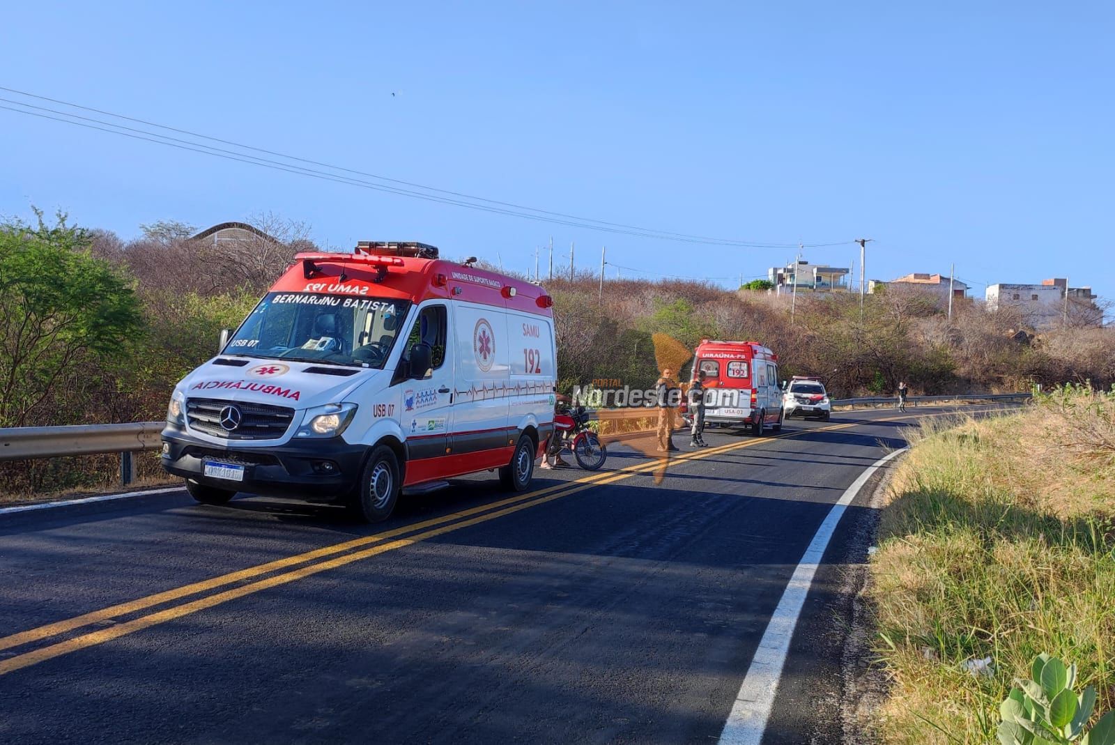 Homem fica ferido em acidente de moto em Uiraúna