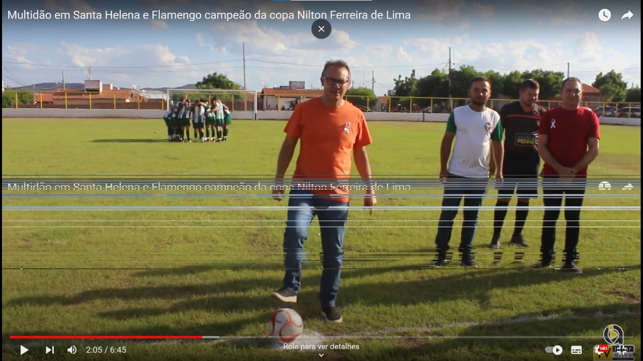 Multidão em Santa Helena e Flamengo campeão da copa Nilton Ferreira de Lima