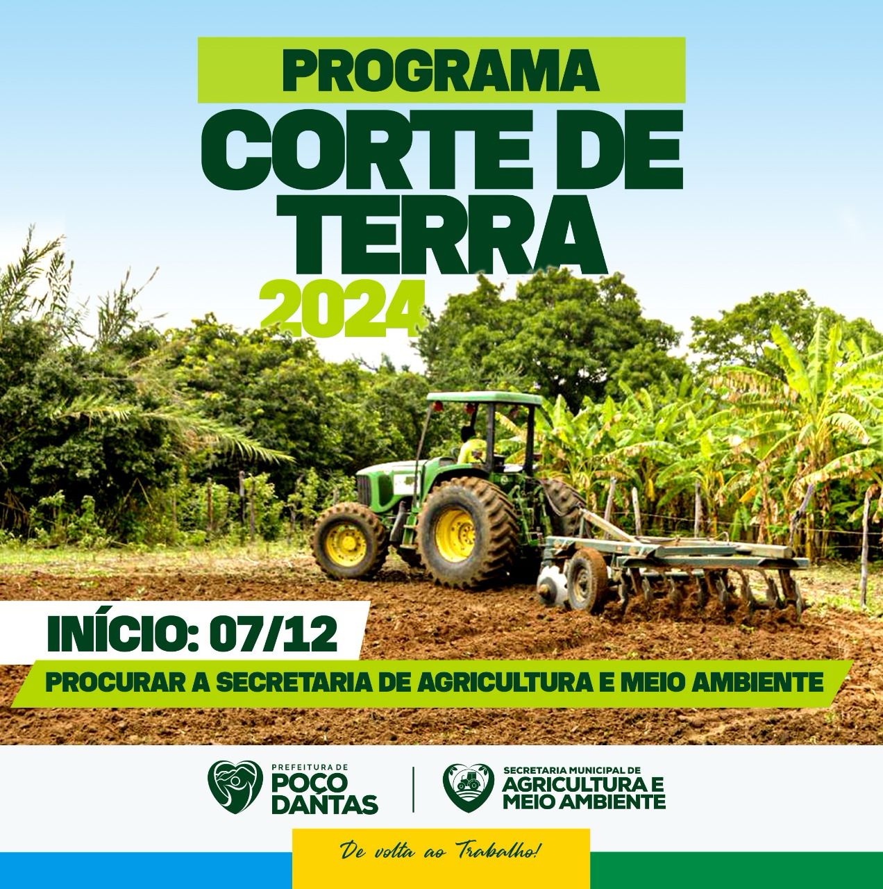 Prefeitura de Poço Dantas inicia inscrições para o Programa de Corte de Terras