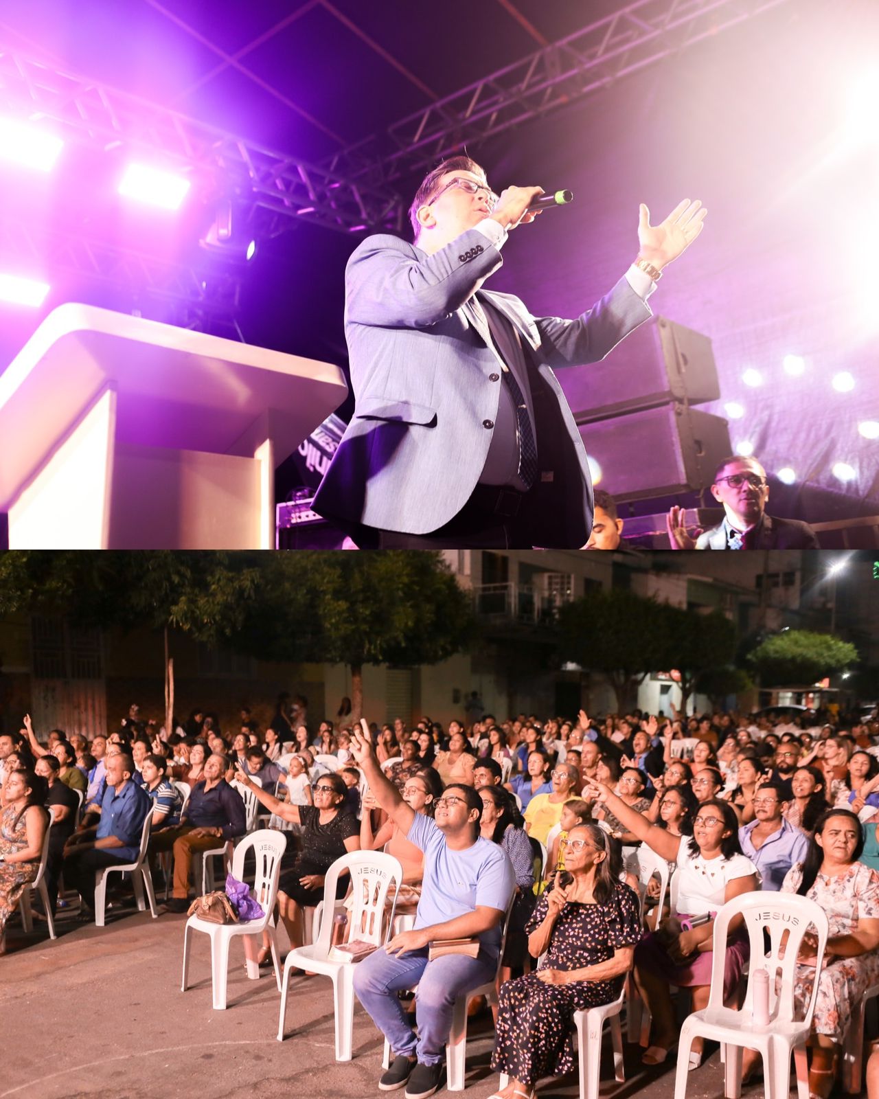 Dia do evangélico é comemorado com grande evento e show na praça pública de Major Sales
